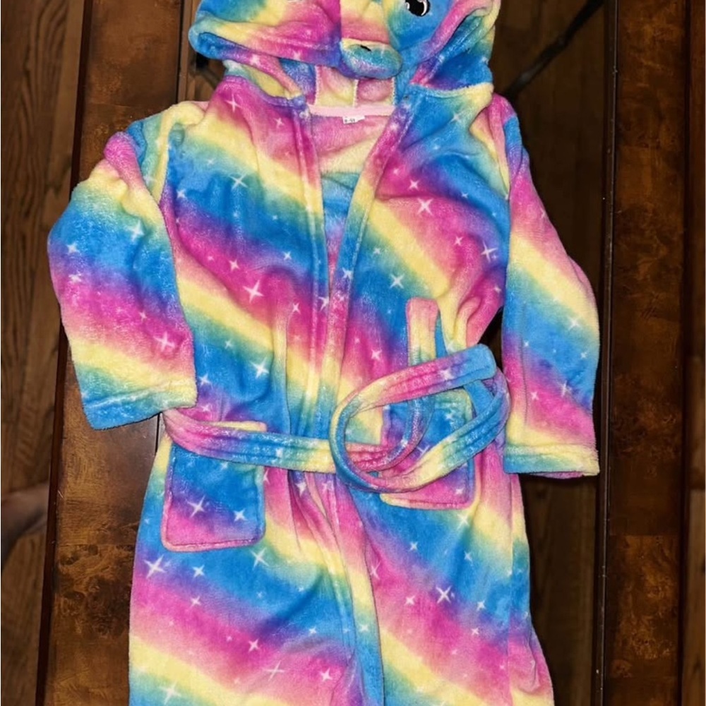 Rainbow Kids Pajamas with Hood